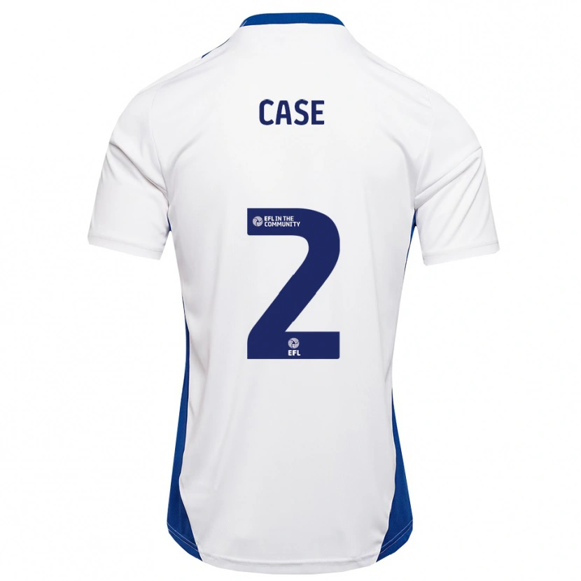 Danxen Hombre Camiseta Ollie Case #2 Blanco Azul 2ª Equipación 2025/26 La Camisa México