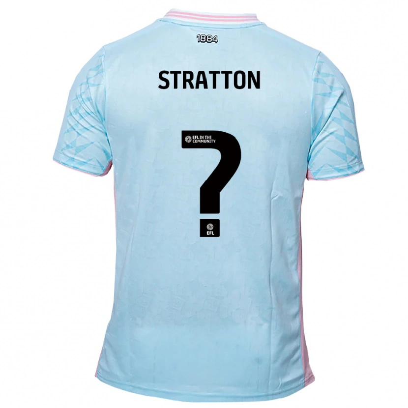 Danxen Hombre Camiseta Lorna Stratton #0 Celeste Rosa 2ª Equipación 2025/26 La Camisa México