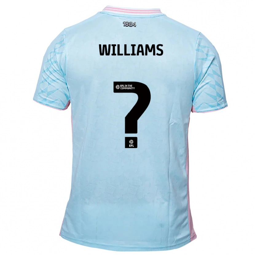 Danxen Hombre Camiseta Laura Williams #0 Celeste Rosa 2ª Equipación 2025/26 La Camisa México