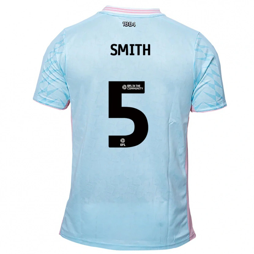 Danxen Hombre Camiseta Nathan Smith #5 Celeste Rosa 2ª Equipación 2025/26 La Camisa México