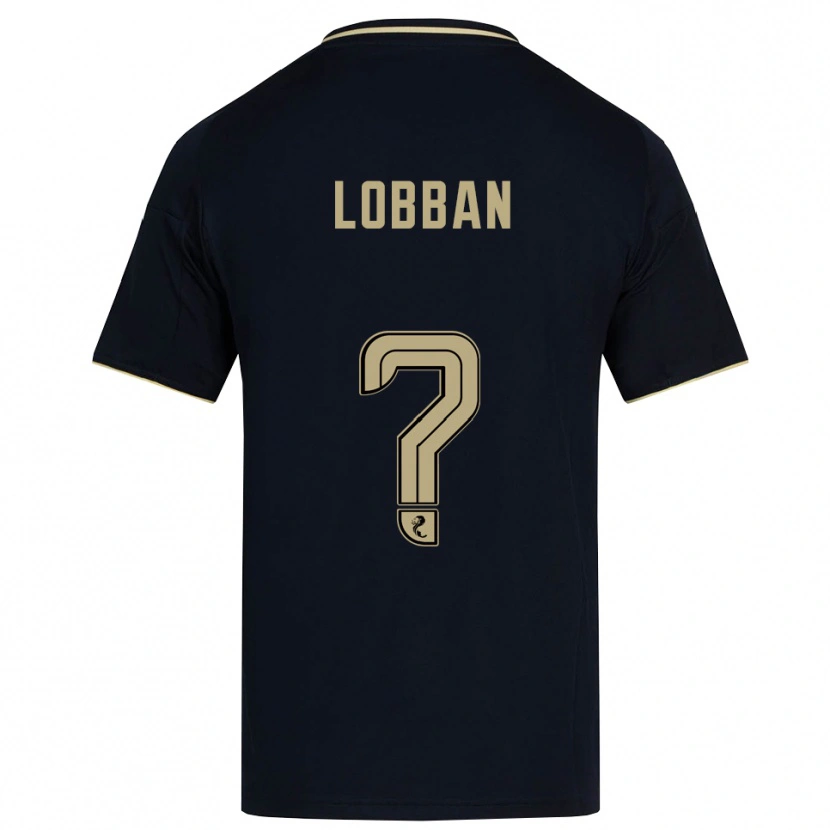 Danxen Hombre Camiseta Dylan Lobban #0 Azul Marino Dorado 2ª Equipación 2025/26 La Camisa México