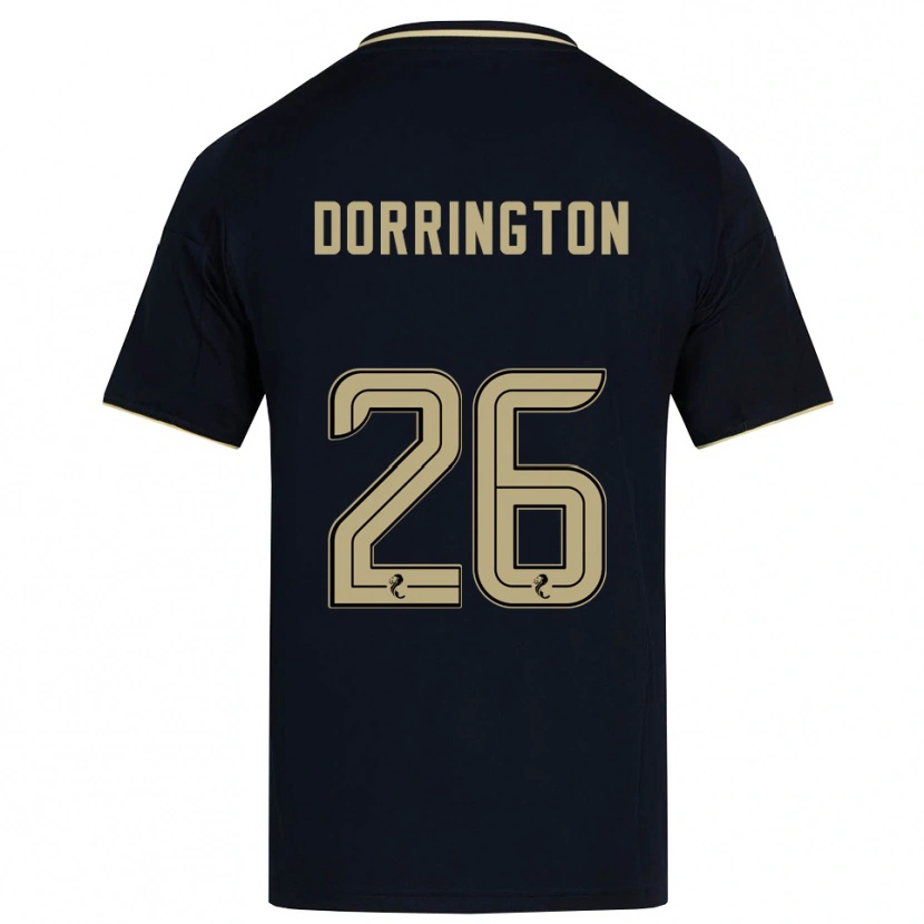 Danxen Hombre Camiseta Alfie Dorrington #26 Azul Marino Dorado 2ª Equipación 2025/26 La Camisa México