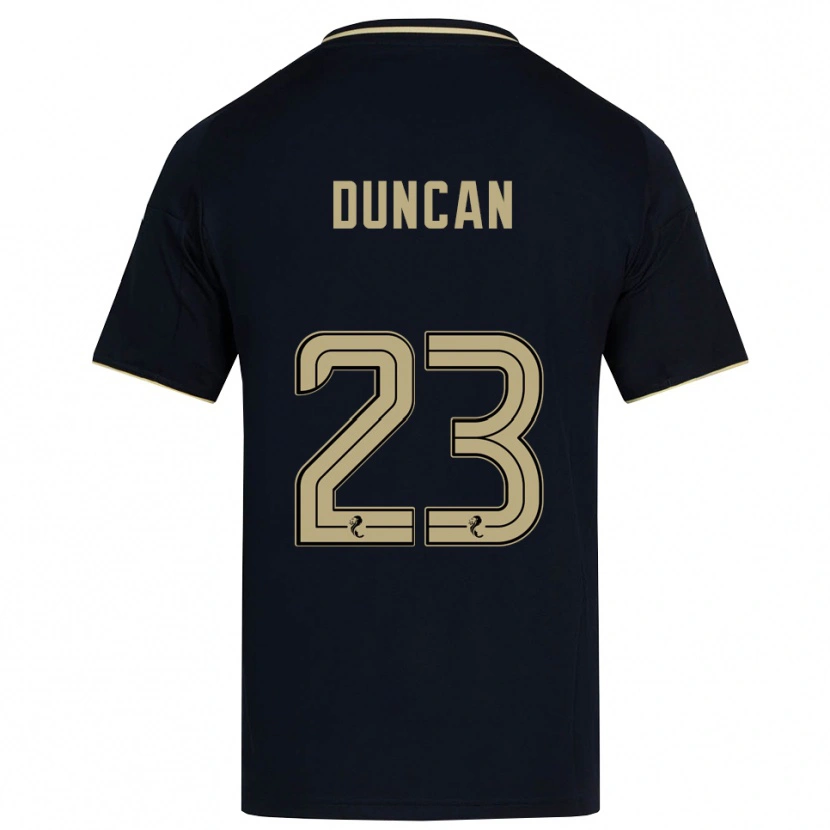 Danxen Hombre Camiseta Ryan Duncan #23 Azul Marino Dorado 2ª Equipación 2025/26 La Camisa México
