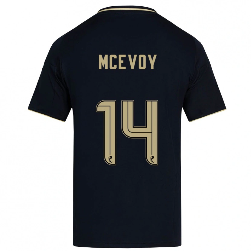 Danxen Hombre Camiseta Holly Mcevoy #14 Azul Marino Dorado 2ª Equipación 2025/26 La Camisa México