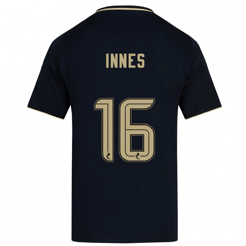 Danxen Hombre Camiseta Hannah Innes #16 Azul Marino Dorado 2ª Equipación 2025/26 La Camisa México
