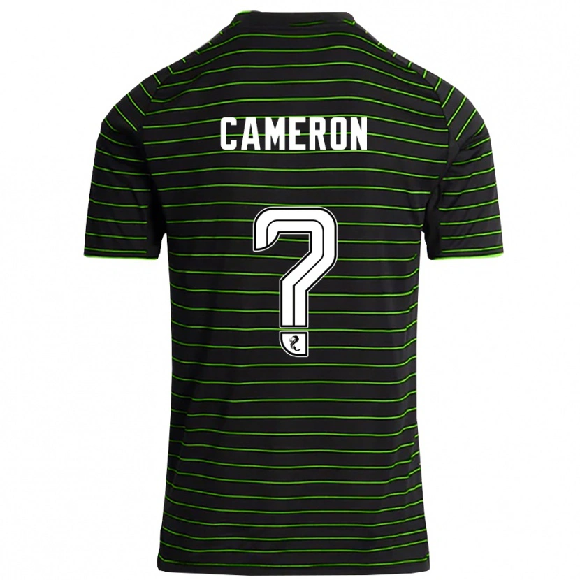 Danxen Hombre Camiseta Jacob Cameron #0 Negro Verde 2ª Equipación 2025/26 La Camisa México