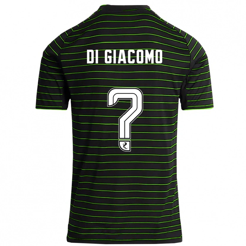 Danxen Hombre Camiseta Rocco Di Giacomo #0 Negro Verde 2ª Equipación 2025/26 La Camisa México