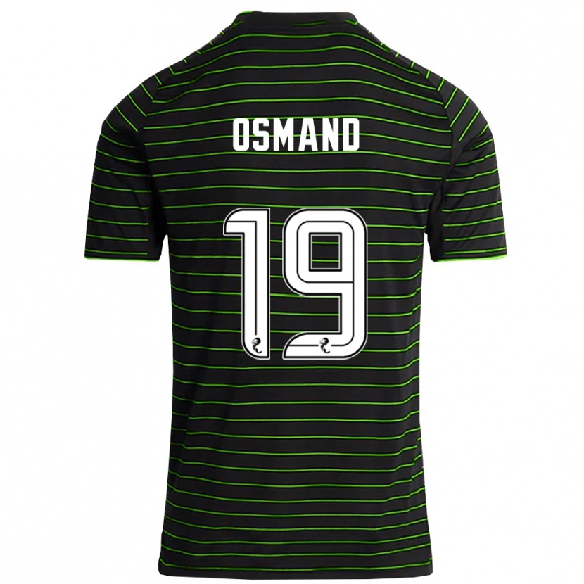 Danxen Hombre Camiseta Callum Osmand #19 Negro Verde 2ª Equipación 2025/26 La Camisa México