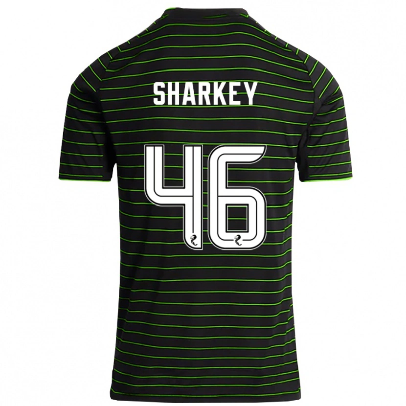 Danxen Hombre Camiseta Amy Sharkey #46 Negro Verde 2ª Equipación 2025/26 La Camisa México