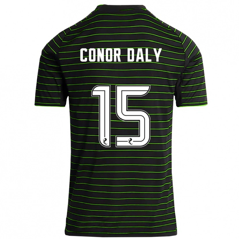 Danxen Hombre Camiseta Conor Daly #15 Negro Verde 2ª Equipación 2025/26 La Camisa México