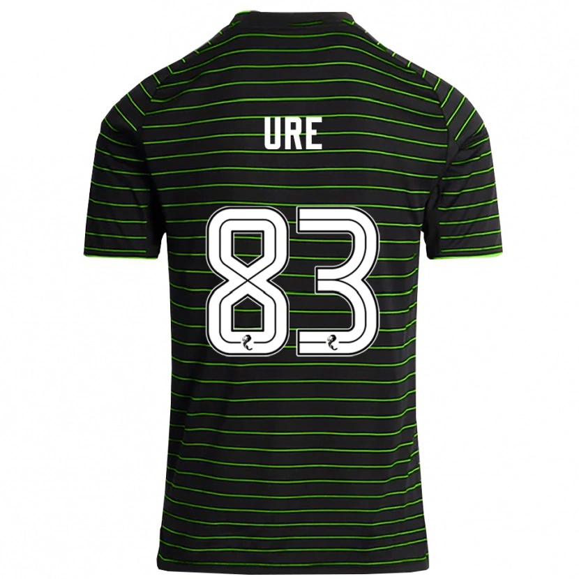 Danxen Hombre Camiseta Kyle Ure #83 Negro Verde 2ª Equipación 2025/26 La Camisa México