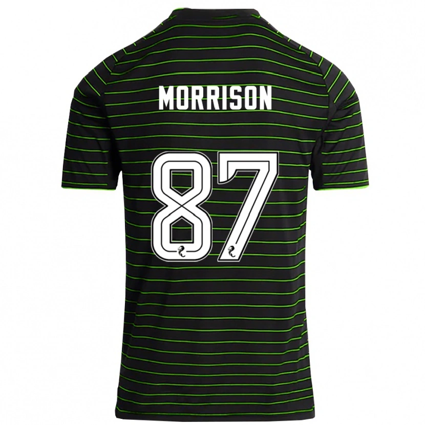 Danxen Hombre Camiseta Joe Morrison #87 Negro Verde 2ª Equipación 2025/26 La Camisa México