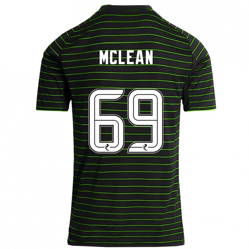 Danxen Hombre Camiseta Kai Mclean #69 Negro Verde 2ª Equipación 2025/26 La Camisa México
