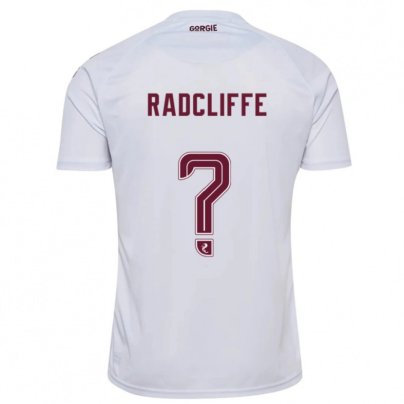 Danxen Hombre Camiseta Josh Radcliffe #0 Blanco Borgoña 2ª Equipación 2025/26 La Camisa México
