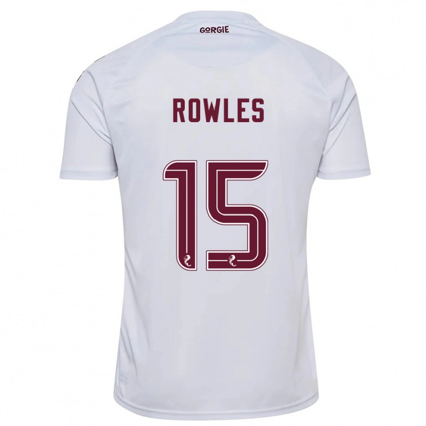 Danxen Hombre Camiseta Kye Rowles #15 Blanco Borgoña 2ª Equipación 2025/26 La Camisa México