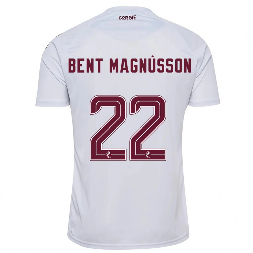Danxen Hombre Camiseta Tómas Bent Magnússon #22 Blanco Borgoña 2ª Equipación 2025/26 La Camisa México