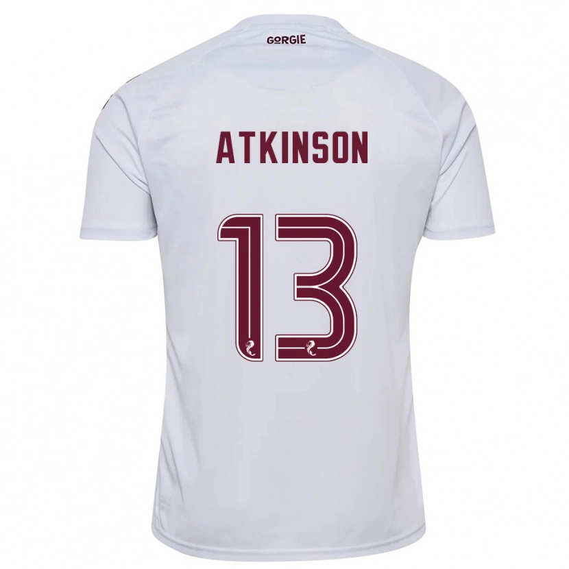 Danxen Hombre Camiseta Nathaniel Atkinson #13 Blanco Borgoña 2ª Equipación 2025/26 La Camisa México