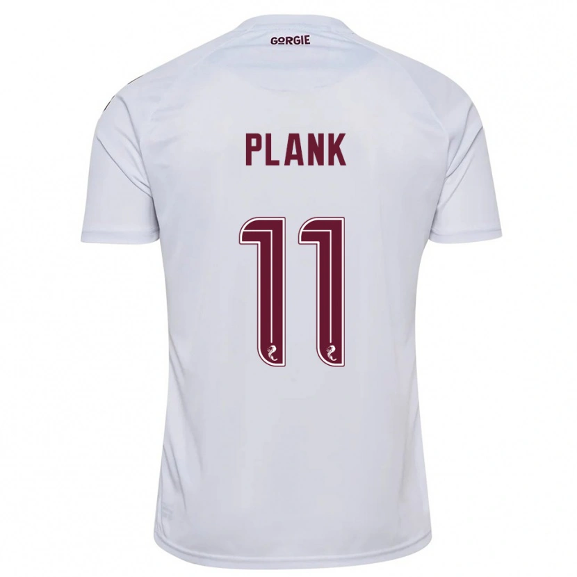 Danxen Hombre Camiseta Dom Plank #11 Blanco Borgoña 2ª Equipación 2025/26 La Camisa México