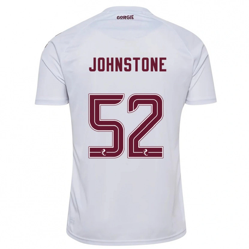 Danxen Hombre Camiseta Rachael Johnstone #52 Blanco Borgoña 2ª Equipación 2025/26 La Camisa México