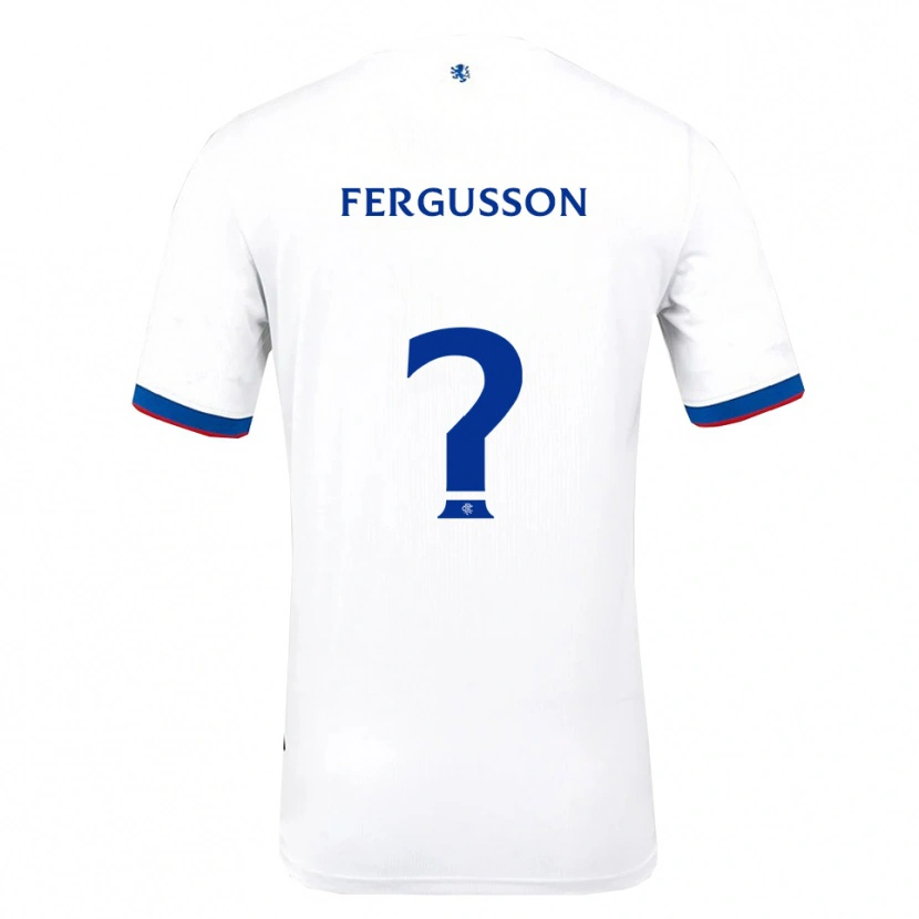 Danxen Hombre Camiseta Coben Fergusson #0 Blanco Rojo Azul 2ª Equipación 2025/26 La Camisa México
