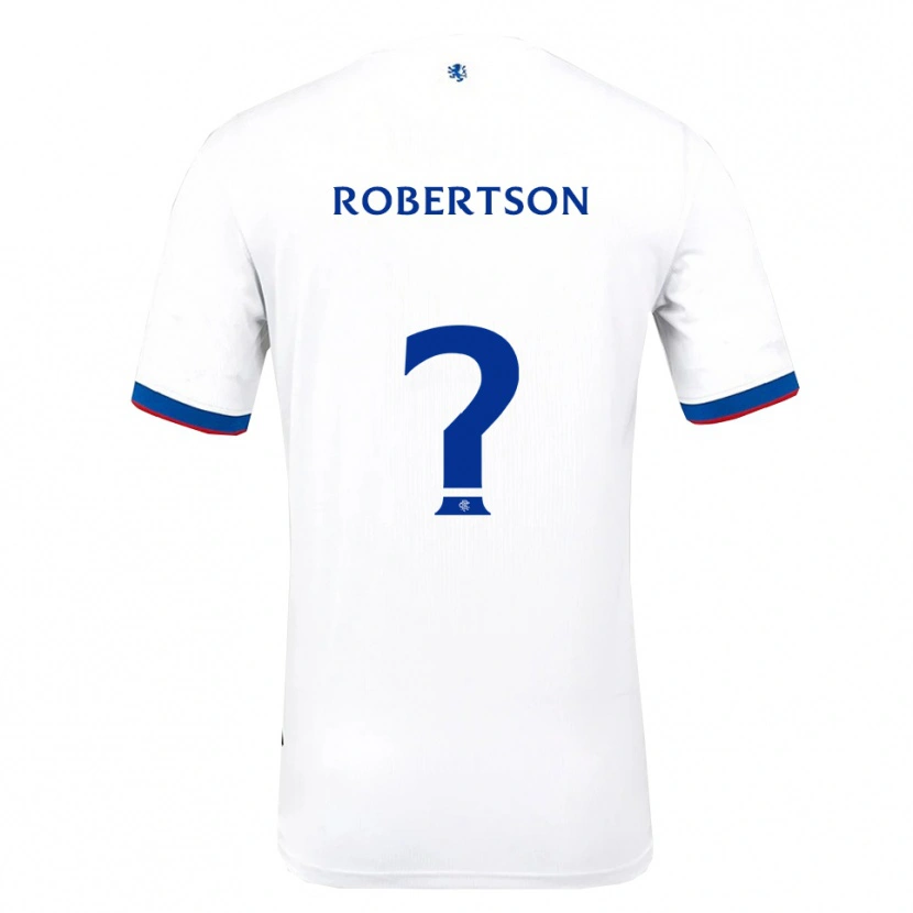 Danxen Hombre Camiseta Kerr Robertson #0 Blanco Rojo Azul 2ª Equipación 2025/26 La Camisa México