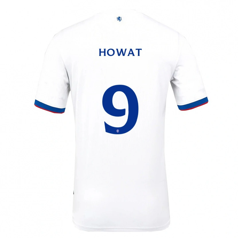 Danxen Hombre Camiseta Kirsty Howat #9 Blanco Rojo Azul 2ª Equipación 2025/26 La Camisa México