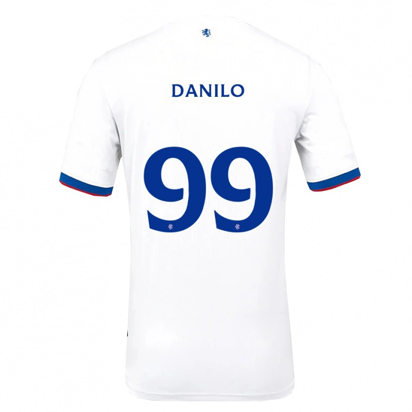 Danxen Hombre Camiseta Danilo #99 Blanco Rojo Azul 2ª Equipación 2025/26 La Camisa México