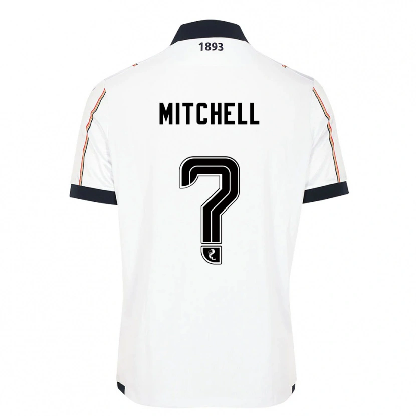 Danxen Hombre Camiseta Josh Mitchell #0 Blanco Azul Marino Rojo 2ª Equipación 2025/26 La Camisa México