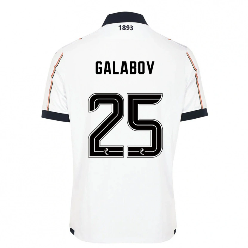 Danxen Hombre Camiseta Plamen Galabov #25 Blanco Azul Marino Rojo 2ª Equipación 2025/26 La Camisa México