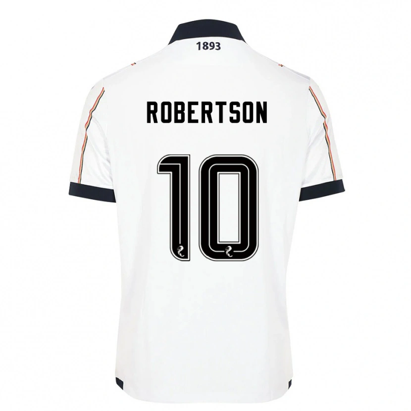 Danxen Hombre Camiseta Finlay Robertson #10 Blanco Azul Marino Rojo 2ª Equipación 2025/26 La Camisa México