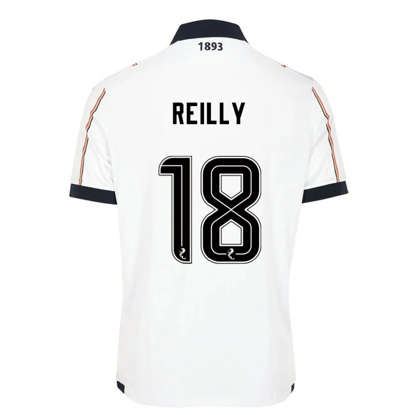 Danxen Hombre Camiseta Charlie Reilly #18 Blanco Azul Marino Rojo 2ª Equipación 2025/26 La Camisa México