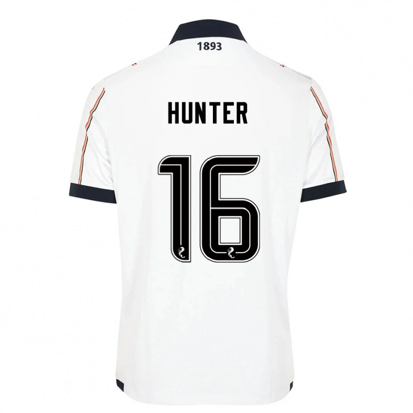 Danxen Hombre Camiseta Michael Hunter #16 Blanco Azul Marino Rojo 2ª Equipación 2025/26 La Camisa México