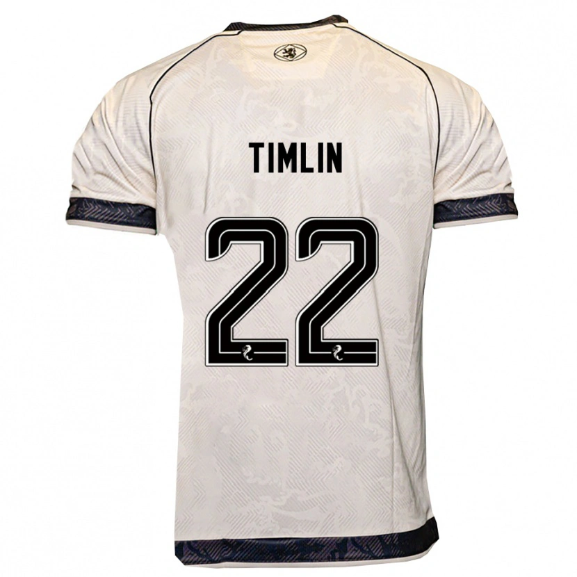Danxen Hombre Camiseta Sophie Timlin #22 Blanco Negro 2ª Equipación 2025/26 La Camisa México