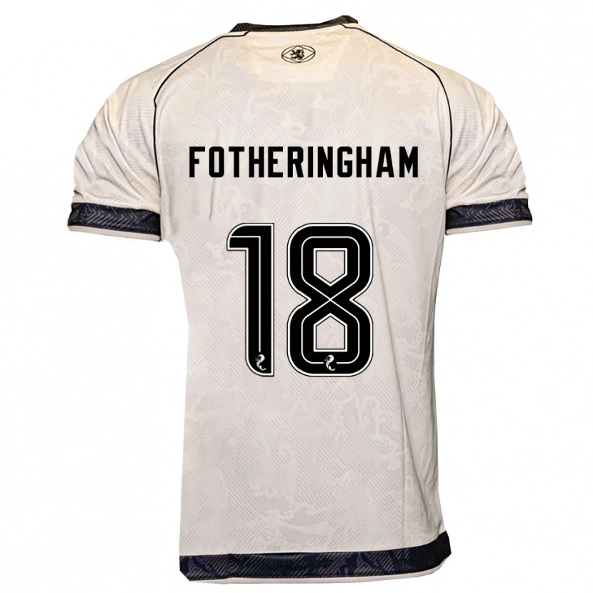 Danxen Hombre Camiseta Kai Fotheringham #18 Blanco Negro 2ª Equipación 2025/26 La Camisa México