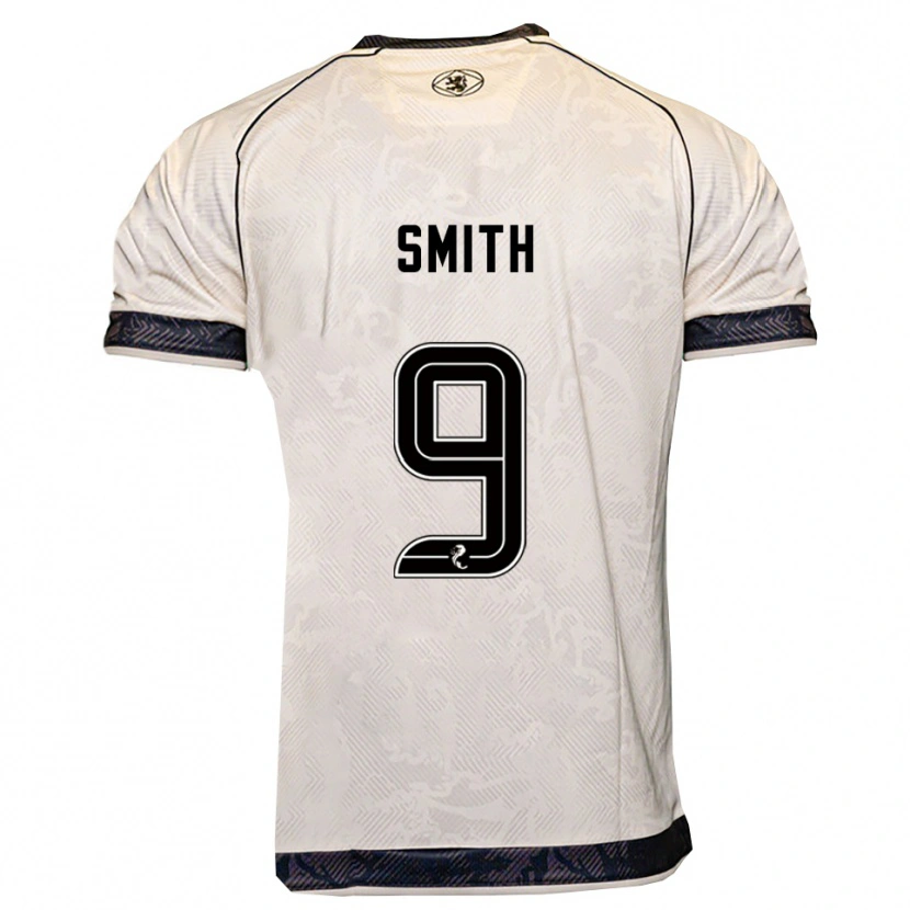 Danxen Hombre Camiseta Robyn Smith #9 Blanco Negro 2ª Equipación 2025/26 La Camisa México