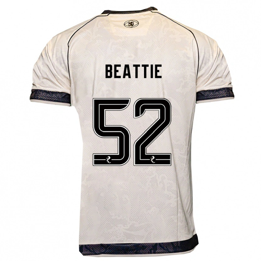 Danxen Hombre Camiseta Calvin Beattie #52 Blanco Negro 2ª Equipación 2025/26 La Camisa México