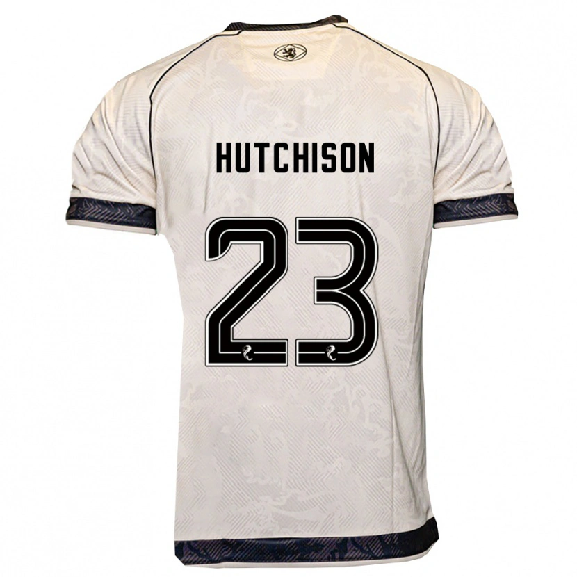 Danxen Hombre Camiseta Daisy Hutchison #23 Blanco Negro 2ª Equipación 2025/26 La Camisa México