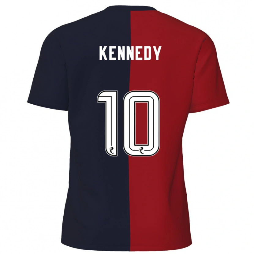 Danxen Hombre Camiseta Matty Kennedy #10 Rojo Azul Marino 2ª Equipación 2025/26 La Camisa México