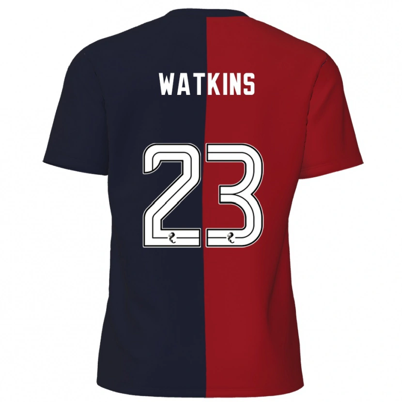 Danxen Hombre Camiseta Marley Watkins #23 Rojo Azul Marino 2ª Equipación 2025/26 La Camisa México
