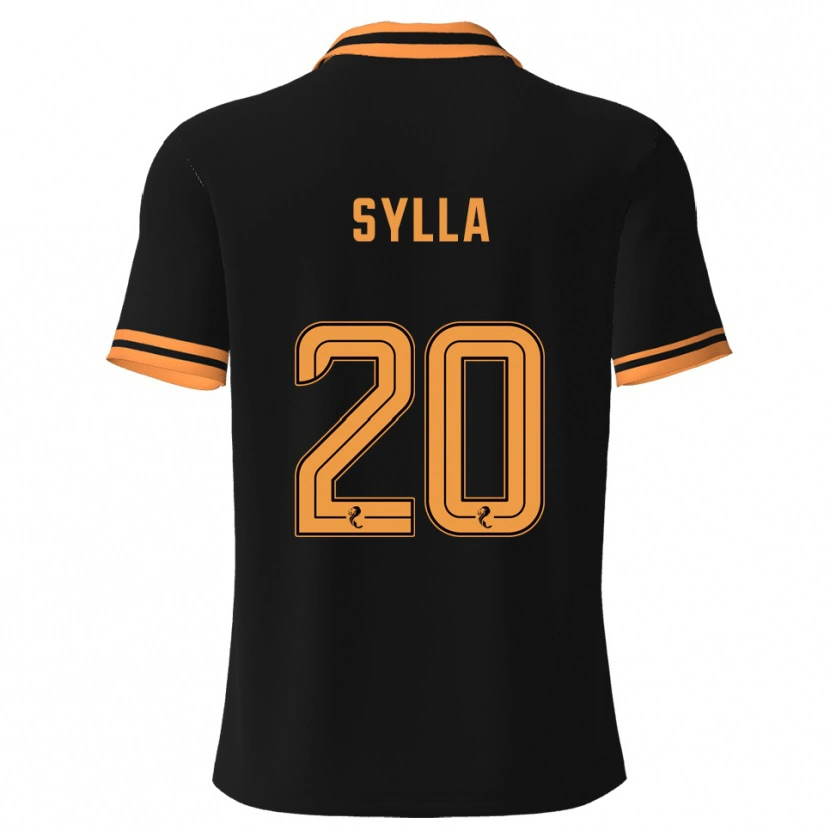 Danxen Hombre Camiseta Mohamad Sylla #20 Negro Amarillo 2ª Equipación 2025/26 La Camisa México