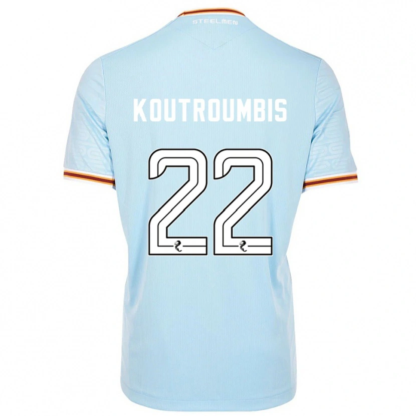 Danxen Hombre Camiseta John Koutroumbis #22 Celeste 2ª Equipación 2025/26 La Camisa México