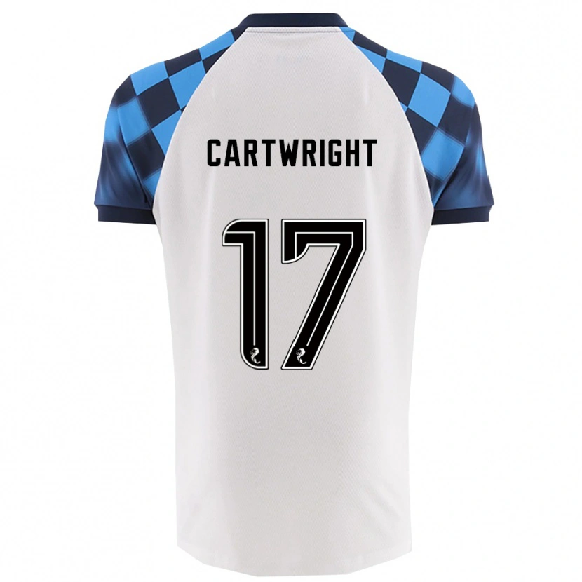 Danxen Hombre Camiseta Henry Cartwright #17 Blanco Celeste 2ª Equipación 2025/26 La Camisa México