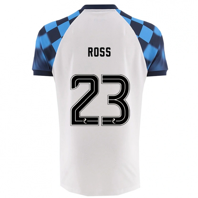 Danxen Hombre Camiseta Ethan Ross #23 Blanco Celeste 2ª Equipación 2025/26 La Camisa México