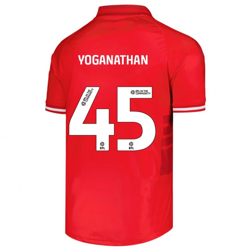 Danxen Mujer Camiseta Vimal Yoganathan #45 Rojo Blanco 1ª Equipación 2025/26 La Camisa México