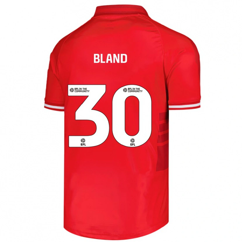 Danxen Mujer Camiseta Jonathan Bland #30 Rojo Blanco 1ª Equipación 2025/26 La Camisa México