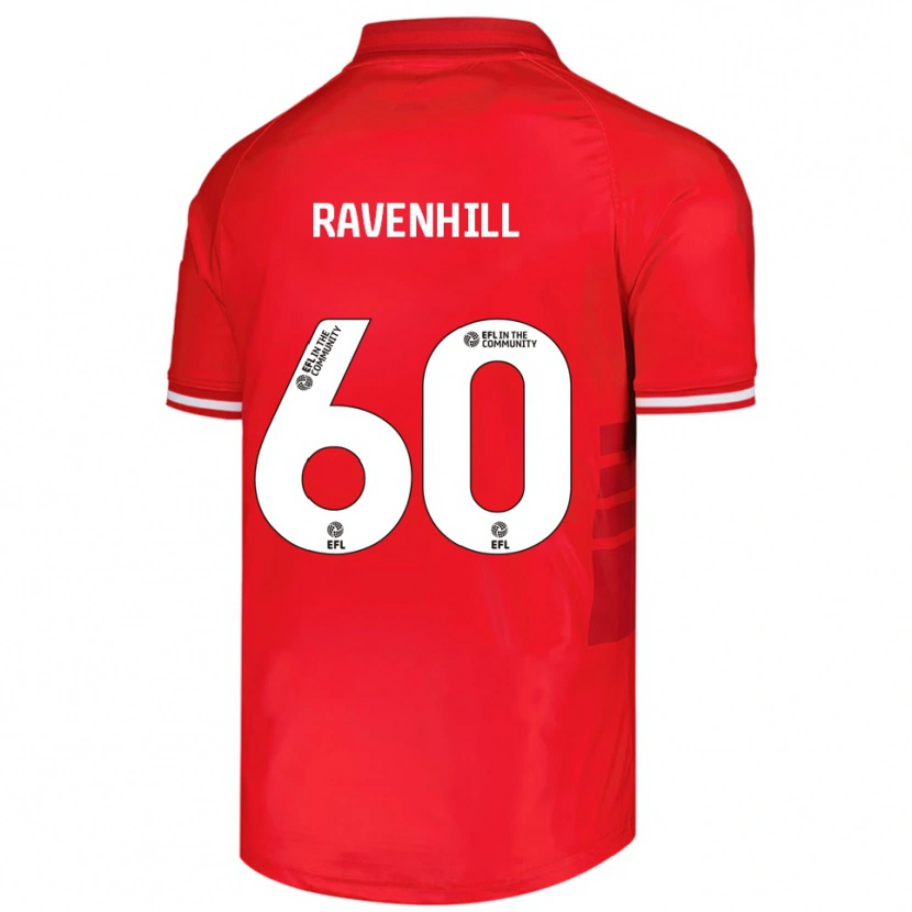 Danxen Mujer Camiseta Rogan Ravenhill #60 Rojo Blanco 1ª Equipación 2025/26 La Camisa México