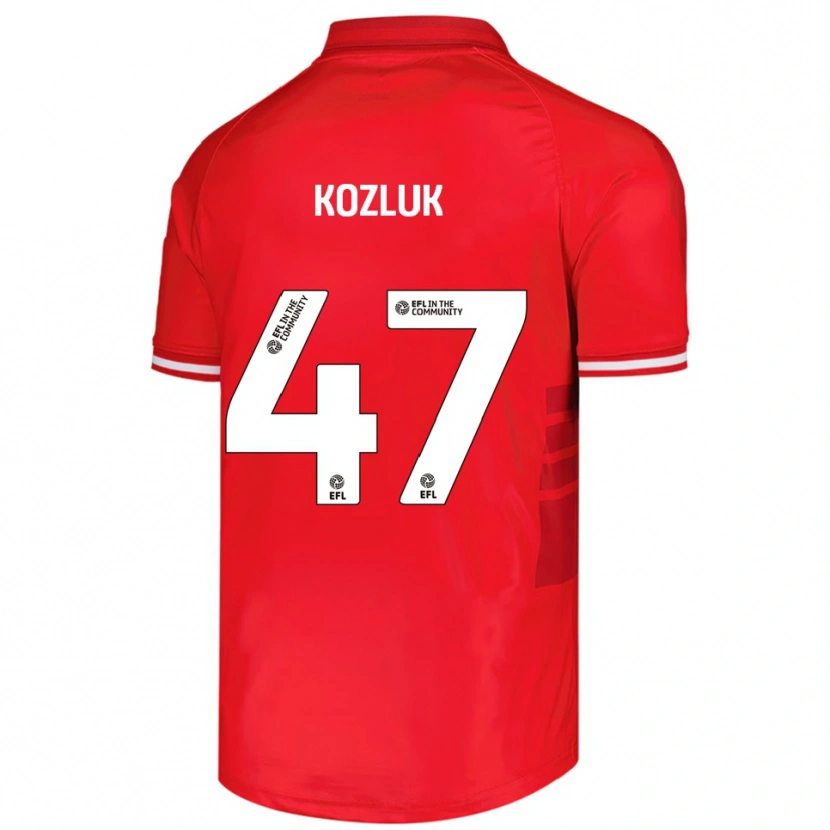 Danxen Mujer Camiseta Ziggy Kozluk #47 Rojo Blanco 1ª Equipación 2025/26 La Camisa México
