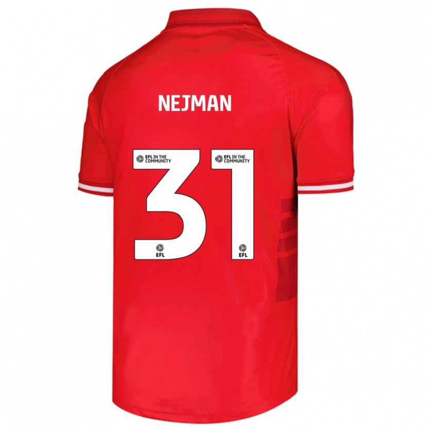 Danxen Mujer Camiseta Harrison Nejman #31 Rojo Blanco 1ª Equipación 2025/26 La Camisa México
