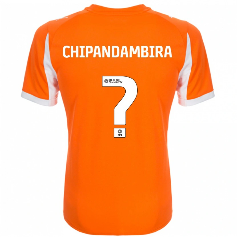 Danxen Mujer Camiseta Tafadzwa Chipandambira #0 Naranja Blanco 1ª Equipación 2025/26 La Camisa México