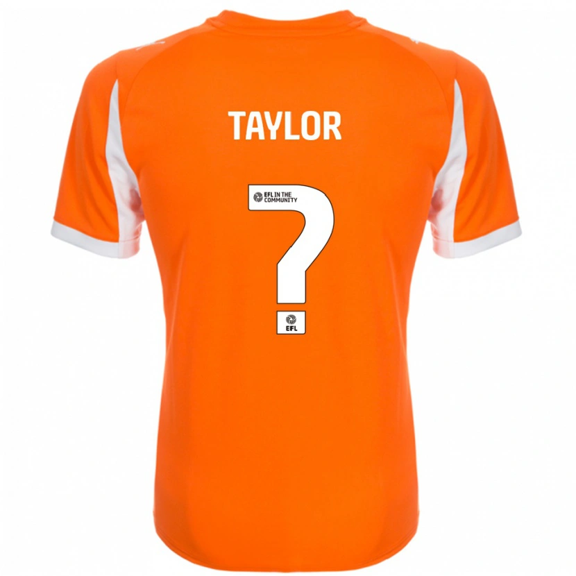 Danxen Mujer Camiseta Lilly Taylor #0 Naranja Blanco 1ª Equipación 2025/26 La Camisa México
